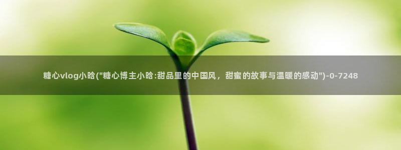 糖心vlog苏小：糖心vlog小晗(\